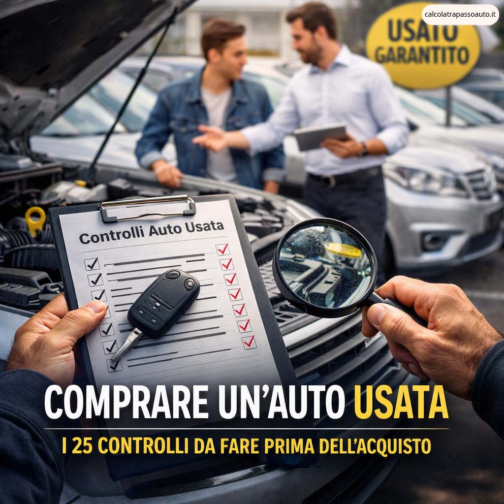 25 controlli prima di acquistare un'auto usata