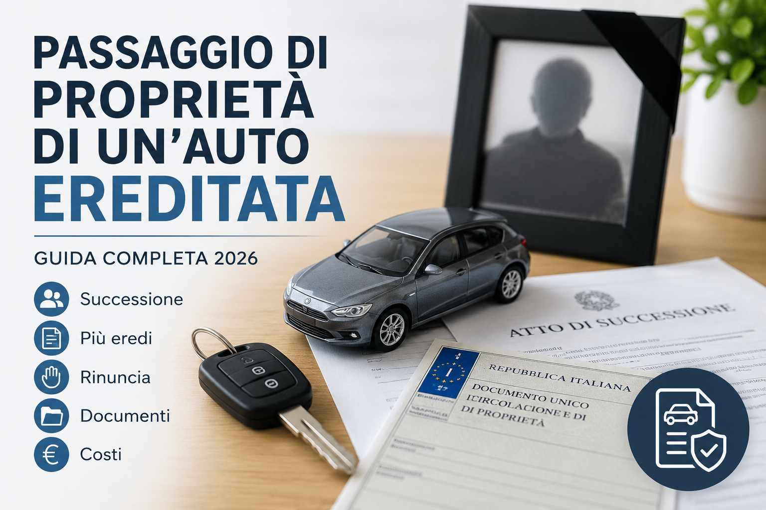 Passaggio di proprietà per un auto ereditata